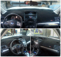 Накидка на панель приладів SUBARU Forester 4 пок. SJ 2012+ Чохол/накидка на торпеду Субару Форестер