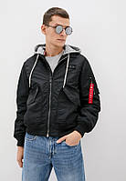 Бомбер Airboss CWU Pilot Hooded Jacket (черный)