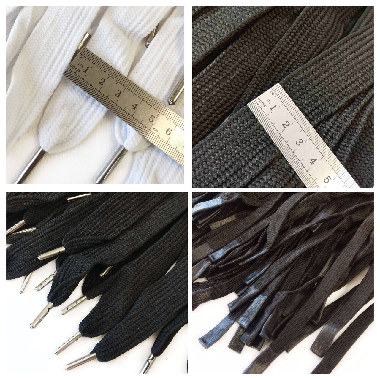 Фурнітура для одягу шнурки широкі