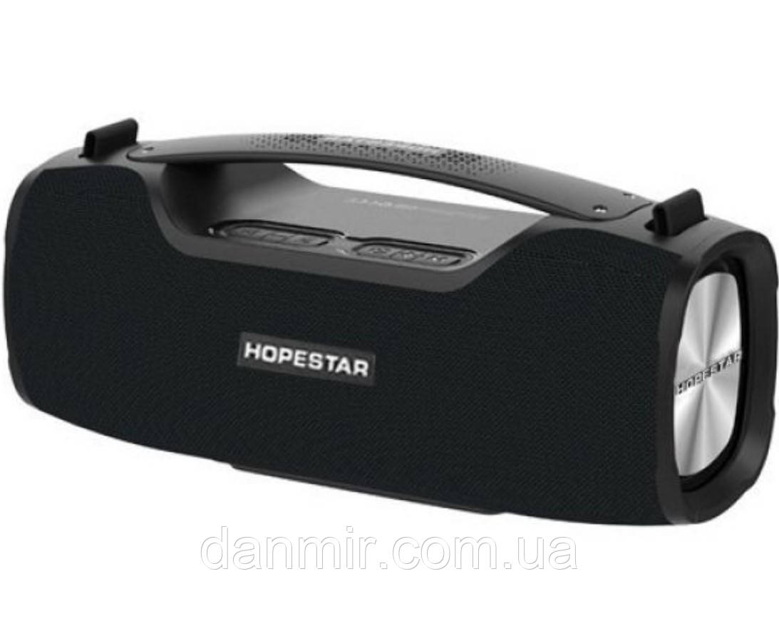 Портативна акустична Bluetooth колонка Hopestar A6 Pro з мікрофоном Чорна