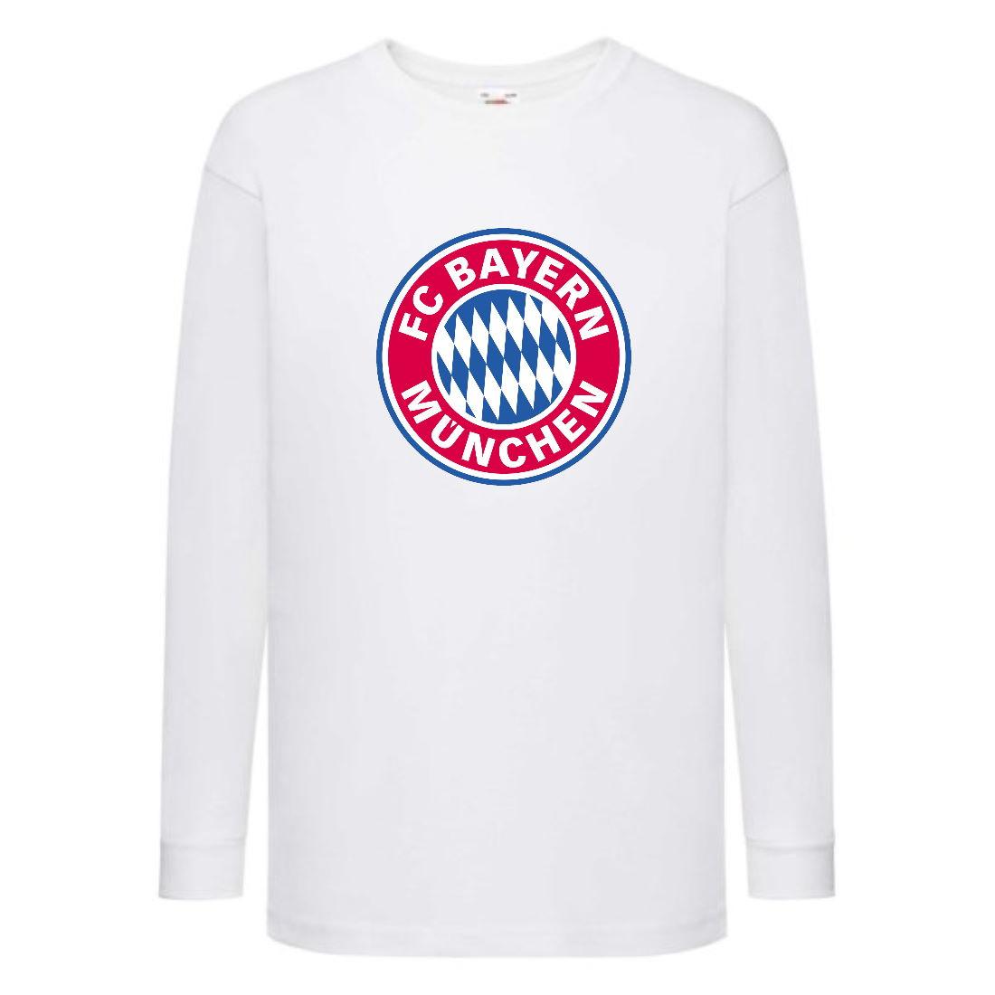 Лонгслив реглан Футбольний клуб Bayern Munchen (FT 003) розмір 98-104-116-128-140-152-164 білий