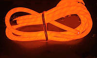 Супер яркий холодный неон 3-го поколения 2-х жыльный 5мм. Оранжевый.