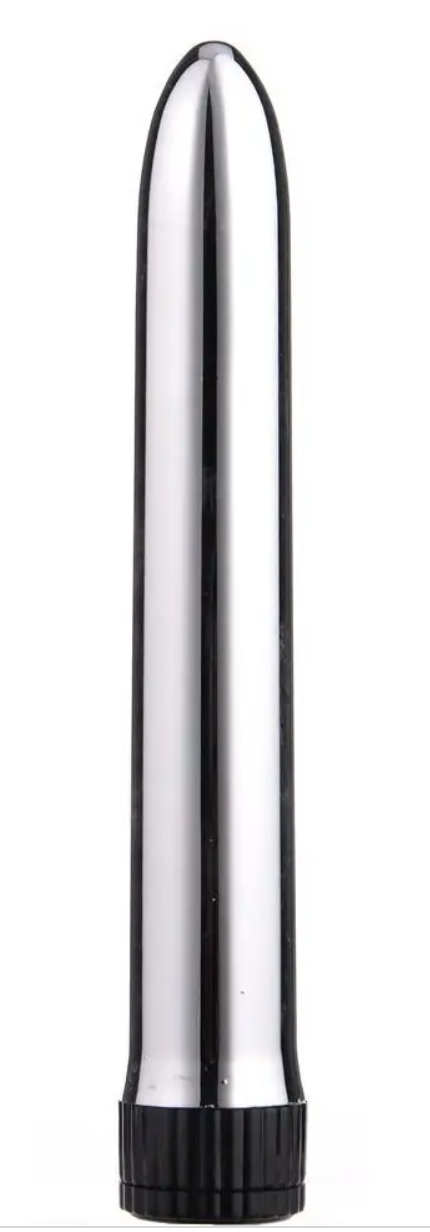 Вібратор класичний SKN-C063 Silver, 18х2,7 см