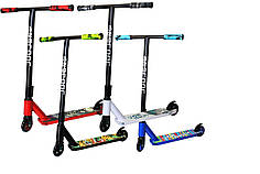 Дитячий трюковий самокат "BRANDAN BVR-B" від BAVAR SPORT з посиленою алюмінієвою рамою.