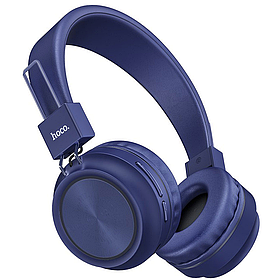 Бездротові навушники з MP3 плеєром Hoco W25 Bluetooth Blue Оригінал!