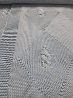 Бавовняний натуральний трикотажний плед для новонародженого (Туреччина) AZIZ)