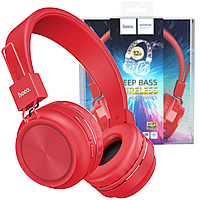 Бездротові навушники з MP3 плеєром Hoco W25 Bluetooth Red Оригінал!