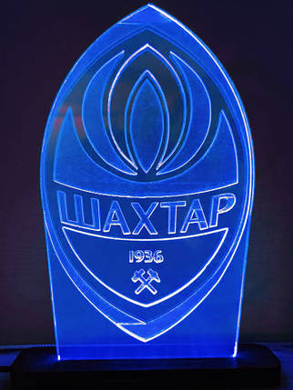 Акриловий світильник-нічник ФК Шахтар синій tty-n000143, фото 1