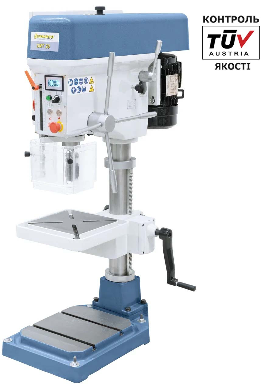 DMT 20 Настільний свердлильний верстат МЕТАЛЛ Bernardo | свердлильний з реверсом