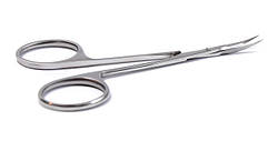 OLTON Ножницы маникюрные 113 мм в кожаном чехле.