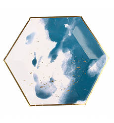 Одноразові тарілки "Sea waves" (10 шт.), Польща, Ø - 23 см