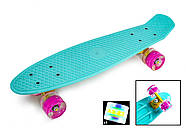 Penny Board Turquoise SD Pastel Series | Пенні борд бірюзовий світяться колеса (1819484818), фото 2