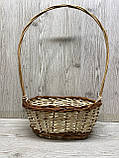 Кошик овальний з високою ручкою, фото 7
