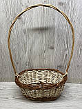 Кошик овальний з високою ручкою, фото 6
