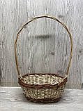 Кошик овальний з високою ручкою, фото 8