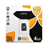 Картка пам'яті MicroSDHC 4GB Class 4 Hi-Rali