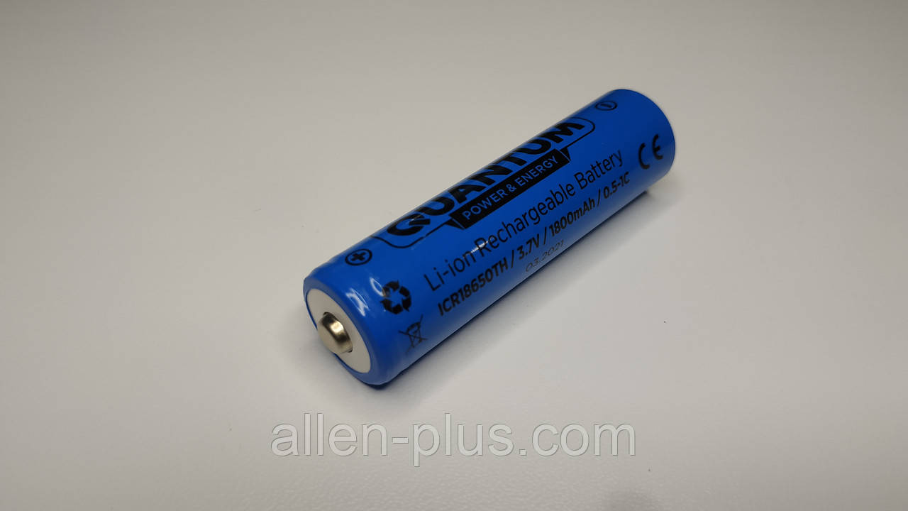 Акумулятор QUANTUM Li-Ion 18650 (без захисту) 1800 mAh (0.5-1C)