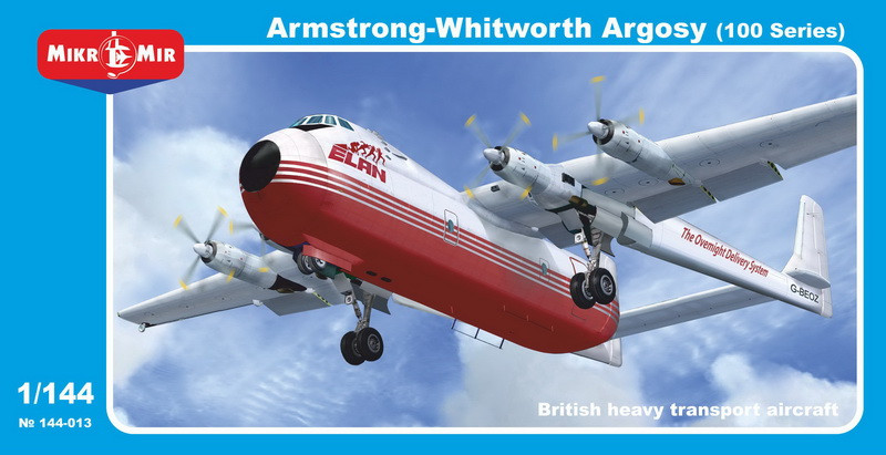 Пластикова модель 1/144 Mikro Mir 144-013 британський транспортній літак A W Argosy 100 series