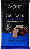 Шоколад чорний Cachet Extra Dark Chocolate 70% 300 г