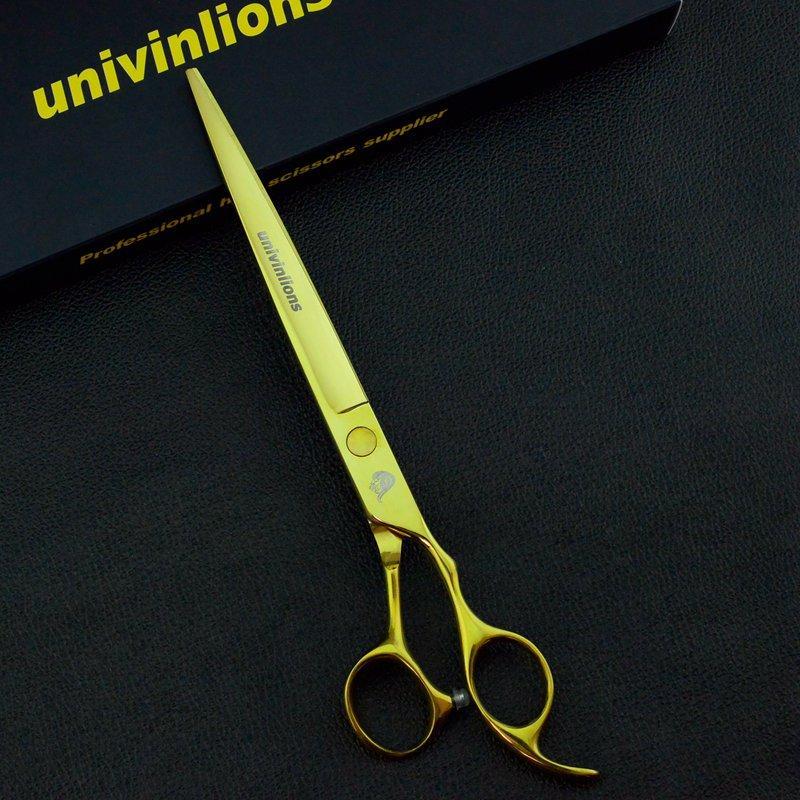 Ножиці для стриження хатніх тварин для грумінгу 8 дюймів Univinlions Золотий без роздрібного паковання