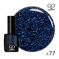 Гель-лак для нігтів Go Active Be Yourself синій з блакитнимм шимером 10 мл №77