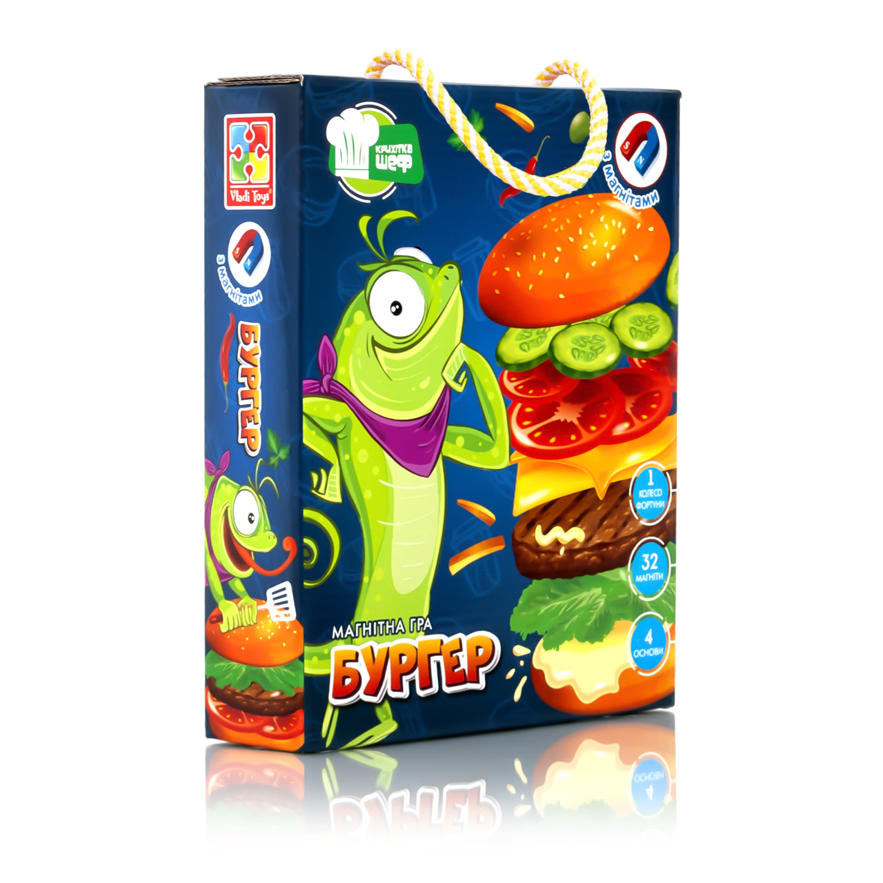 Магнітна гра Vladi Toys Бургер (Укр) (VT2310-06)