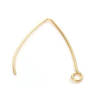 Основа для сережок Finding Швенза Золотистий Нержавіюча сталь У формі U 31 мм x 22 мм Ціна за 1 штуку