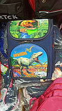 Рюкзак шкільний ортопедичний каркасний для хлопчика динозаври