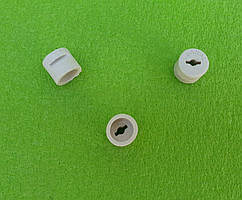 Керамічний ізолятор 1шт. (з вирізами) - на скляну трубку Ø10мм (під спіраль) до інфрачерв. обігрівачів