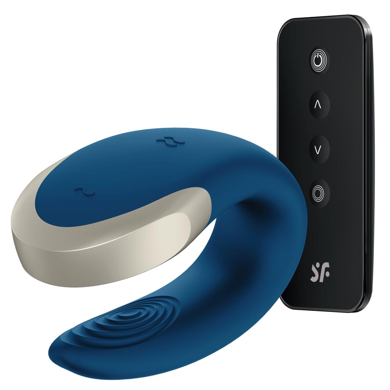 Смарт-вібратор для пар із пультом ДК Satisfyer Double Love Blue