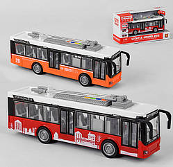 Тролейбус WY 911 AB "Міський транспорт", 2 кольори, на батарейках, інерція, світло, звук