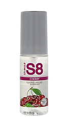 Съедобный лубрикант со вкусом вишни Stimul8 Flavored Lube water based Cherry, 50 мл.