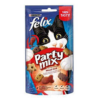 Лакомство Felix (Феликс) Party Mix Grill Mix для кошек курица говядина лосось 60г*8шт.