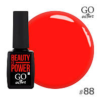 Гель-лак для нігтів Go Active Beauty is Power червона троянда, неоновий 10 мл №88