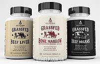 Ancestral Supplements Beef Liver /натуральне залізо, вітаміни A та B12 для отримання енергії 180 капсул BX832, фото 3