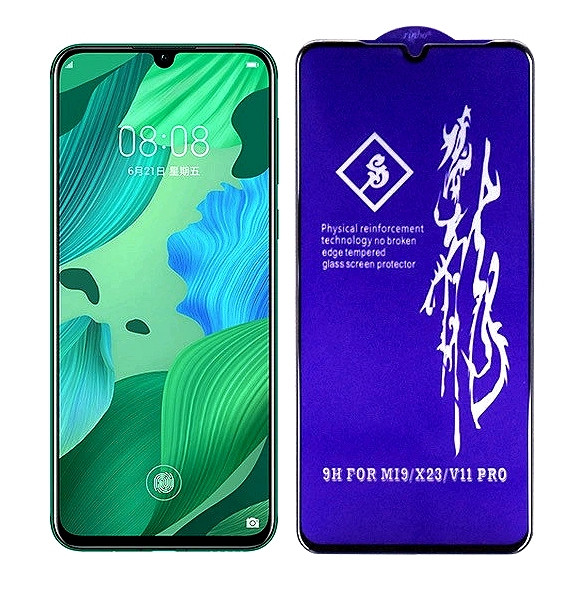 Захисне скло 6D протиударне для Xiaomi Mi9 Lite чорне на весь екран