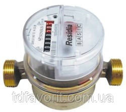 Лічильник гарячої води SENSUS Residia Jet Q3 2,5/90 Ду15, фото 1