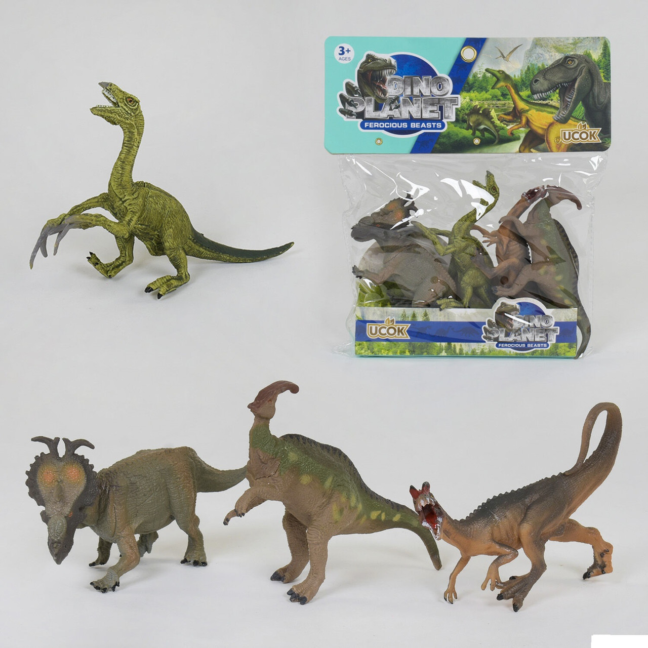 Набір динозаврів 3К 704003 (48/2) у  пакеті