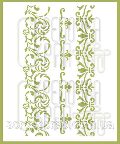 Трафарет бордюр, фото 1