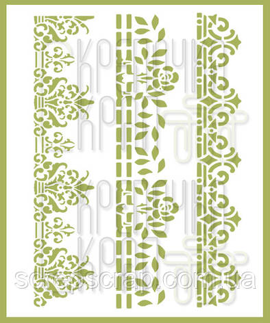 Трафарет бордюр, фото 1