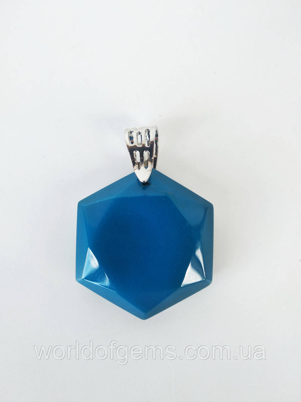 Кулон — оберіг з каменю синій агат