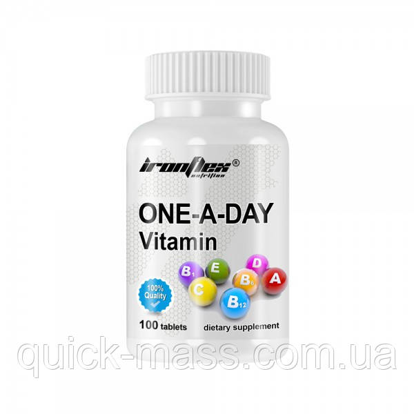 Вітаміни та мінерали IronFlex One-A-Day 100tab, фото 1