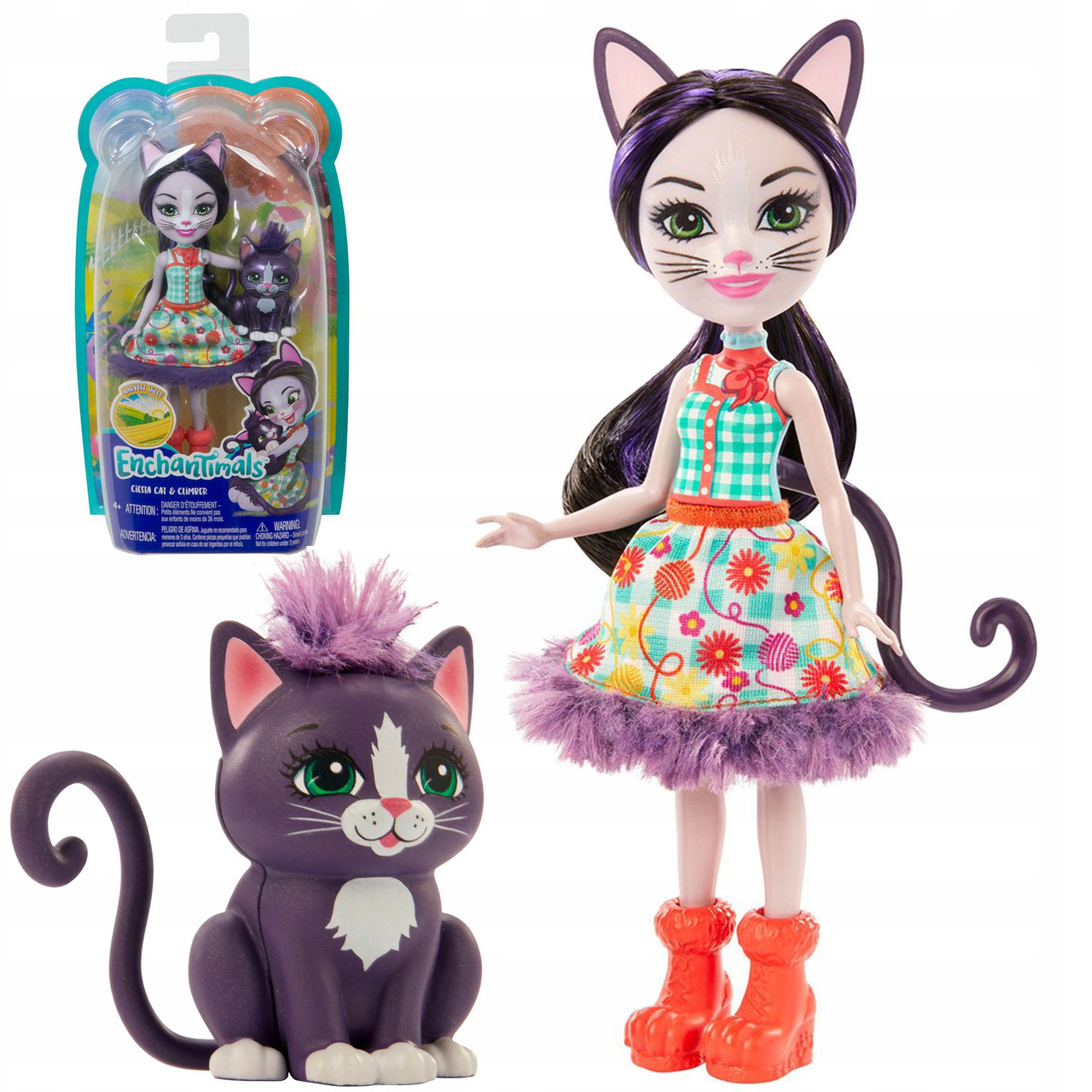 Купить Энчантималс кукла Кошка Сиеста Кэт и Клаймбер Enchantimals ...