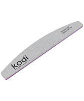 Пилка для ногтей Kodi Professional № 088 Washable (серая) 80/80, полумесяц