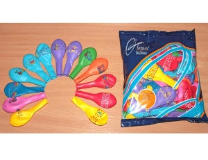 Повітряні кульки пастель "Асорті малюнків" 10" (25 см) Gemar