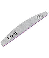 Пилка для ногтей Kodi Professional № 090 Washable (серая) 120/120, полумесяц