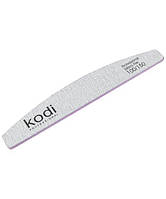 Пилка для ногтей Kodi Professional № 129 Zebra (светло-серая) 100/150, полумесяц