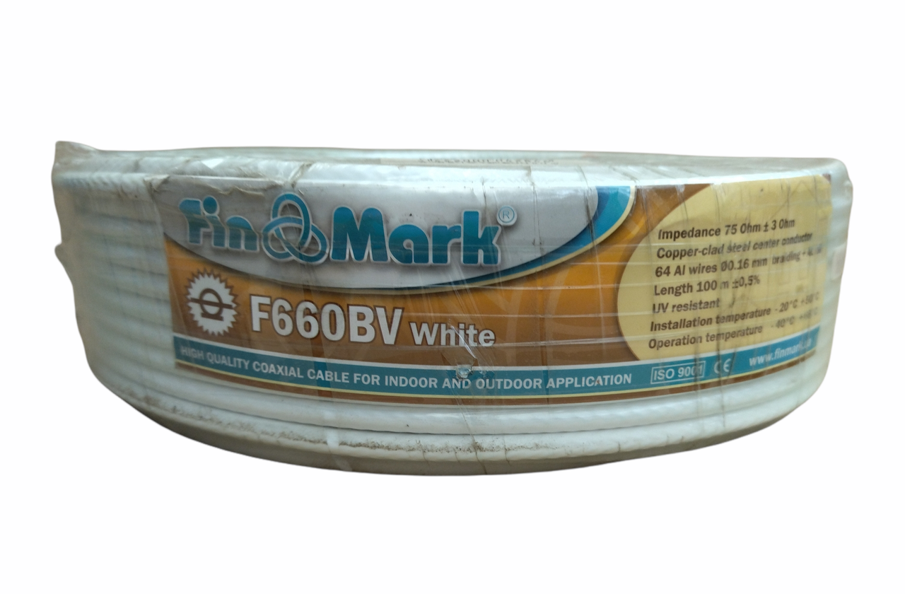 Телевізійний кабель Fin Mark F660BV White