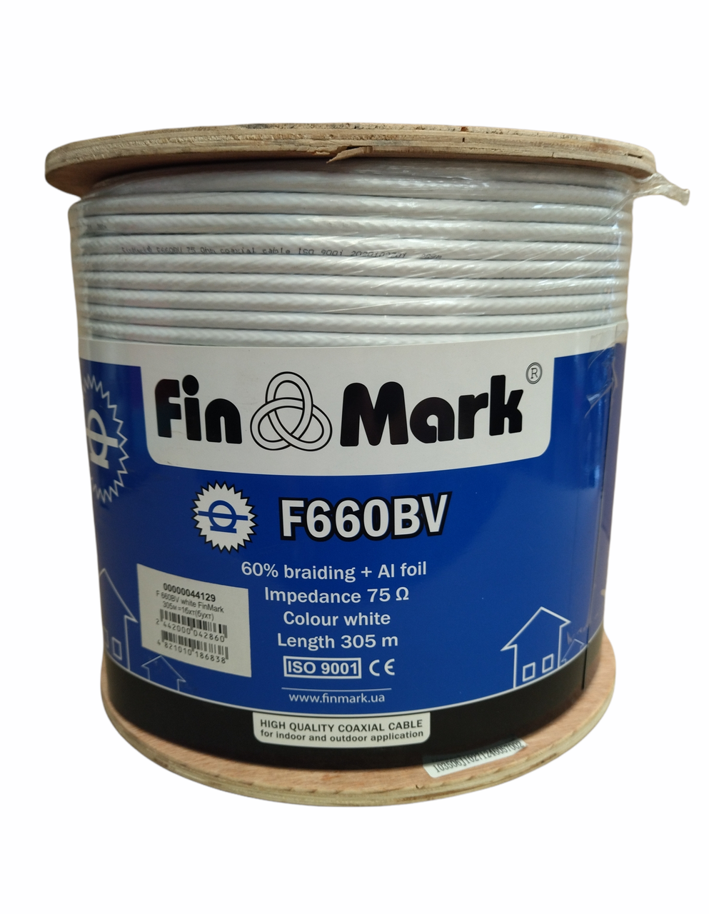 Телевізійний кабель Fin Mark F660BV White