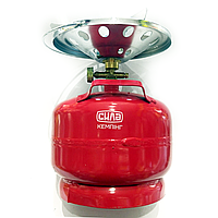 Комплект газовий балон похідний туристичний з піччю 5л СИЛА 960520